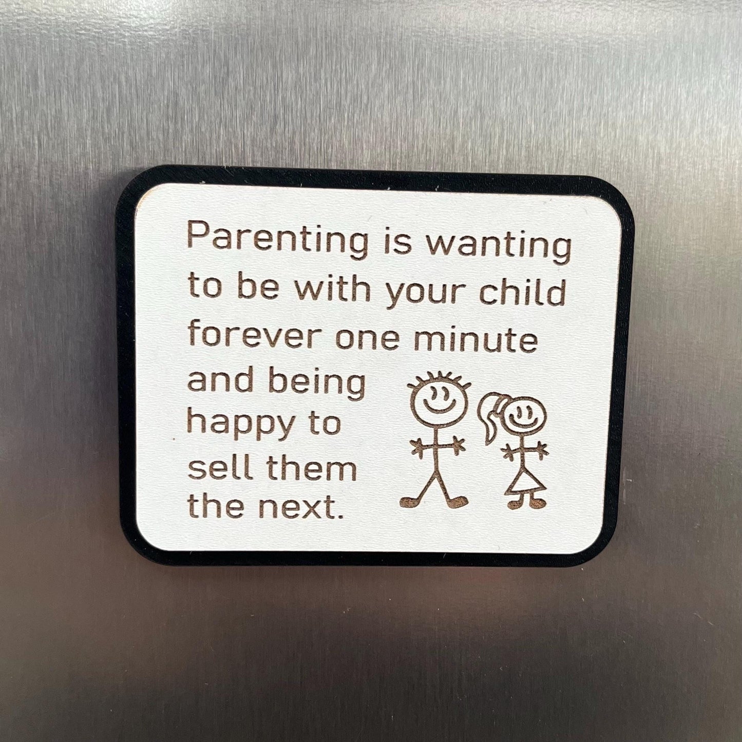 Funny Fridge Magnet: Wood Laser Engraved Quote, Funny Quote, Funny Mums Life Quote