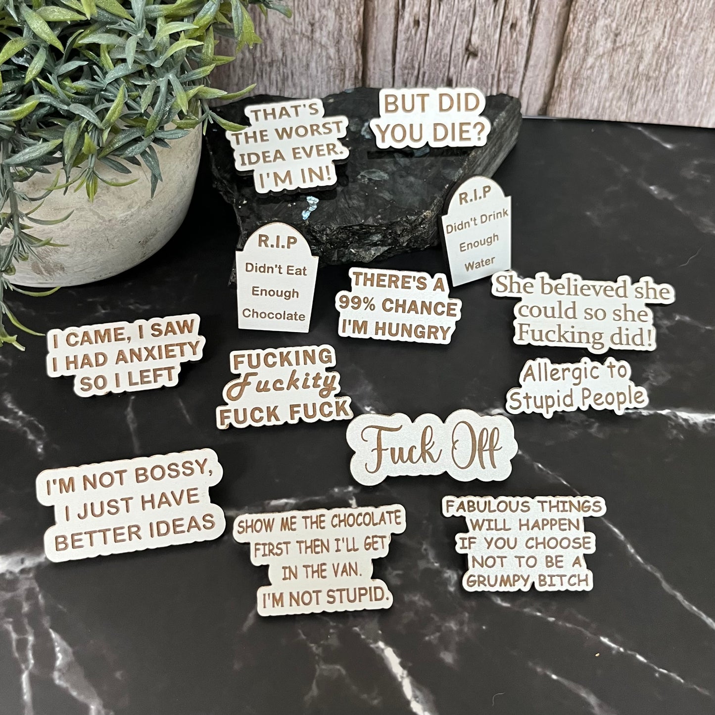 Funny Quote Bag Badge, Pin Badge, Grumpy Bitch