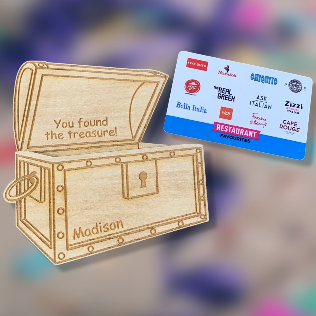 Personalized Birthday Gift Card Holder: Wooden Money Envelope