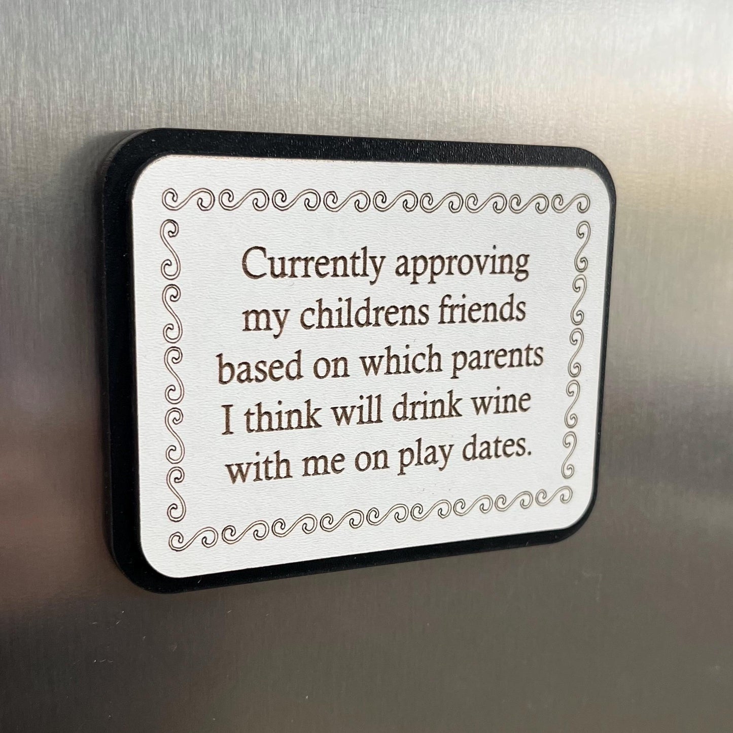 Funny Fridge Magnet: Wood Laser Engraved Quote, Funny Quote, Funny Mums Life Quote