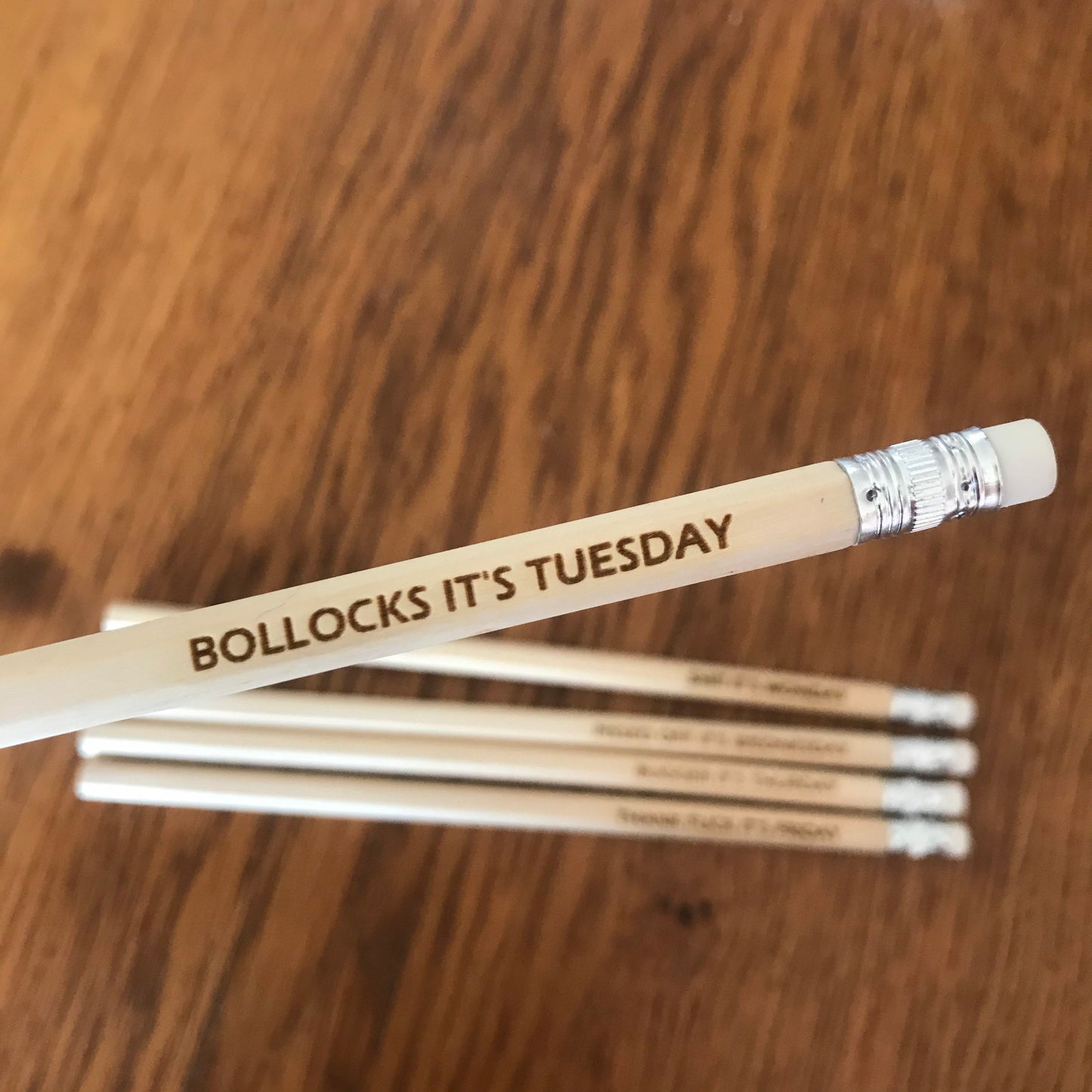Rude Swear Word Pencils: Funny Office Novelty Gift, Days Of The Week