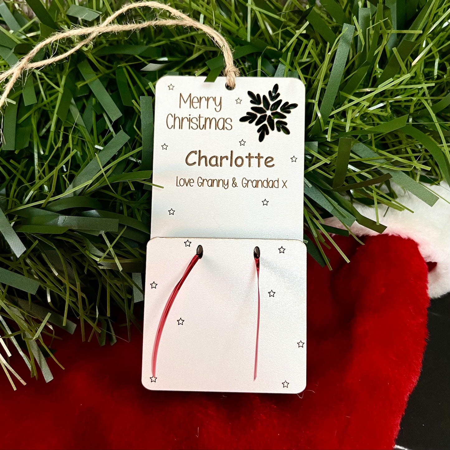 Gift Card Holder, Chocolate Holder, Voucher Holder, Xmas Money Envelope, Personalised Envelope