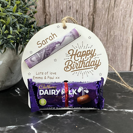 Personalised Birthday Chocolate & Money Holder: Cash Envelope, Children’s Gift