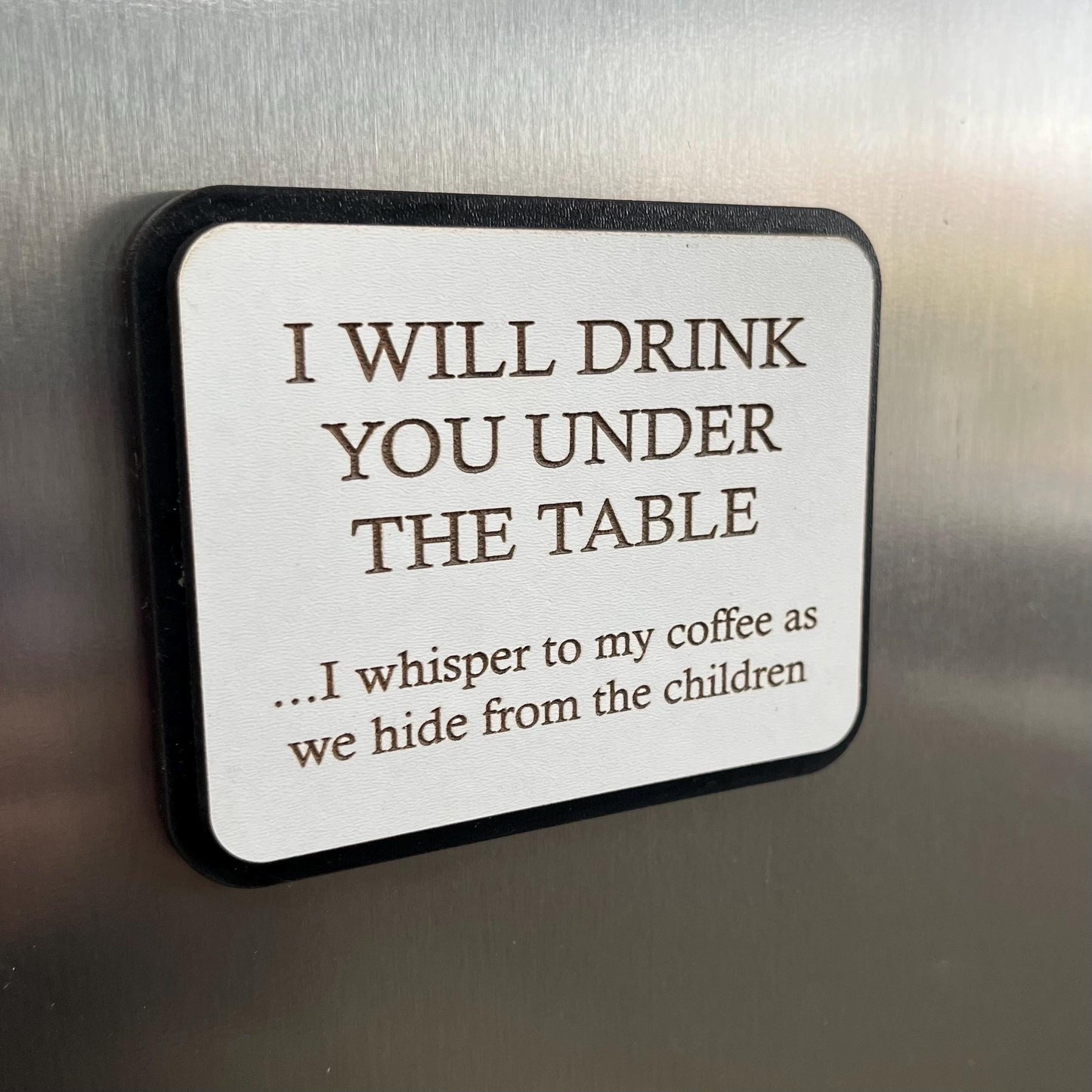 Funny Fridge Magnet: Wood Laser Engraved Quote, Funny Quote, Funny Mums Life Quote