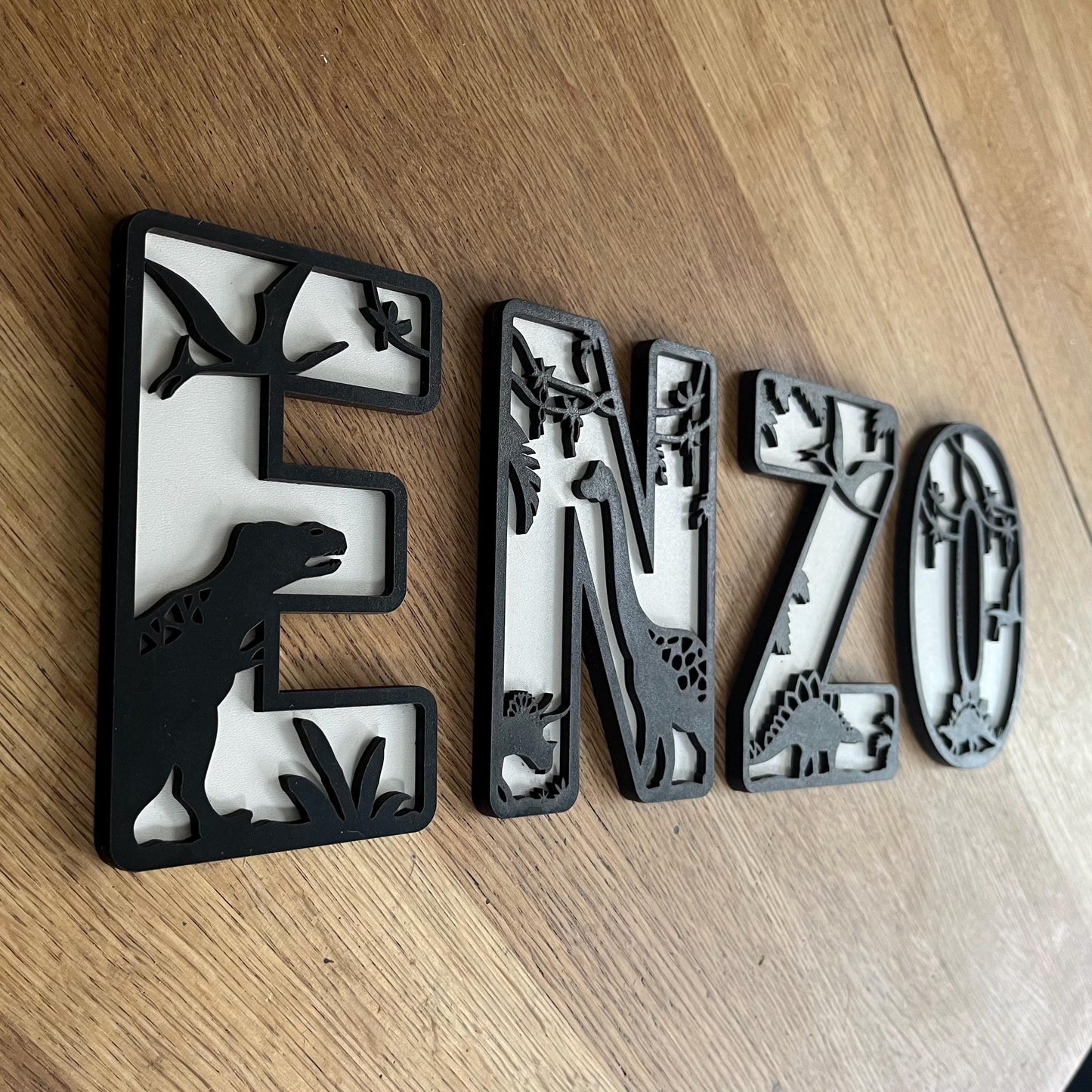 Dinosaur Name Sign, Dino Door Letter, Nursey Sign, Alphabet Custom Name Art.