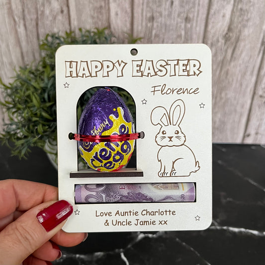 Easter Money Holder: Cash And Easter Egg Holder, Chocolate Personalised Envelope