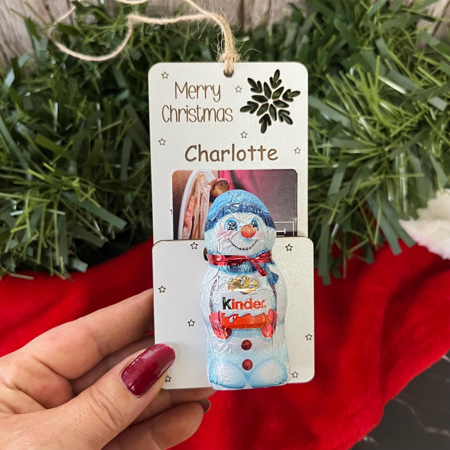 Gift Card Holder, Chocolate Holder, Voucher Holder, Xmas Money Envelope, Personalised Envelope