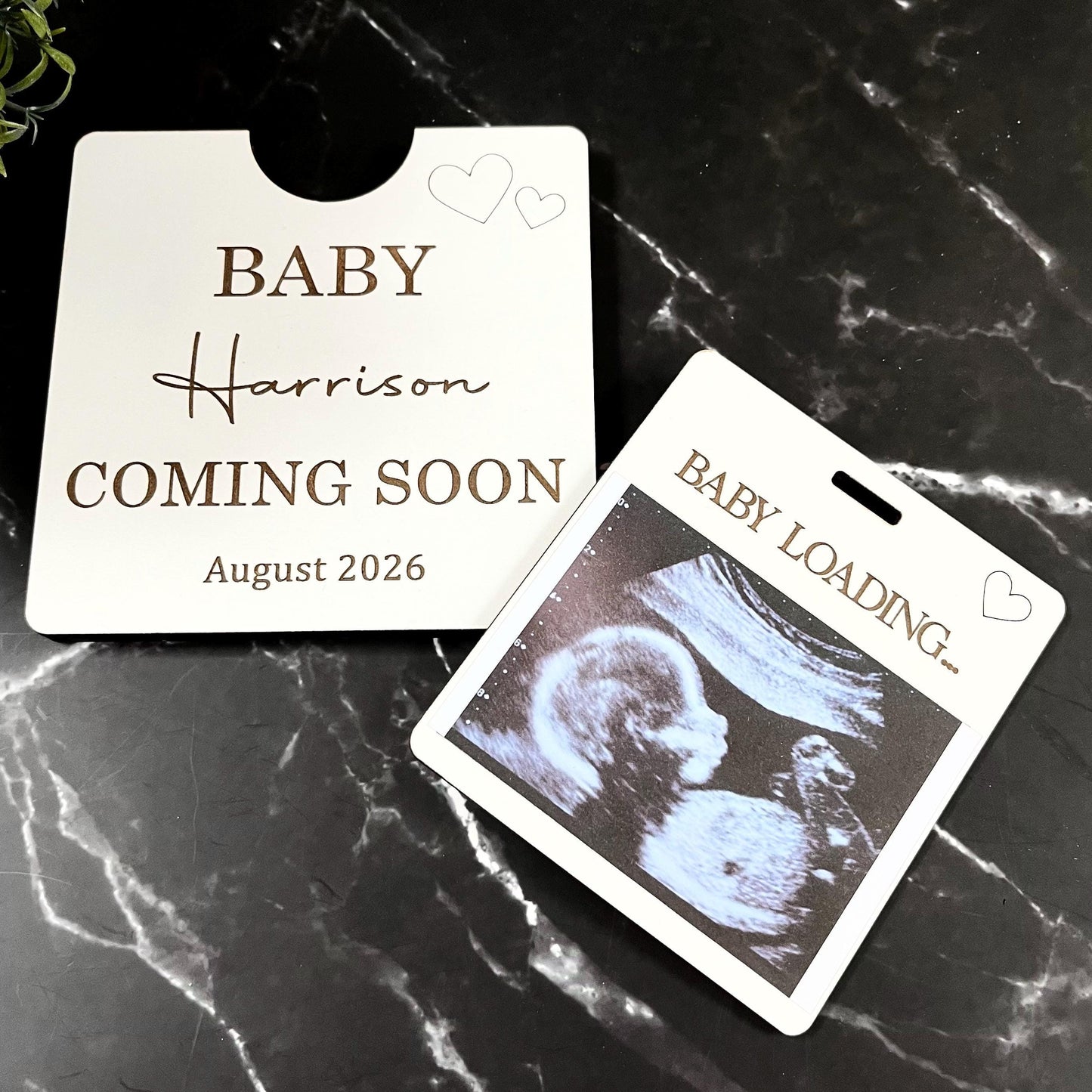 Pregnancy Anoucement, New Baby Photo Box Frame, Baby Scan Photo Frame, Baby Bump Announcement, Pregnancy Ultrasound Gift