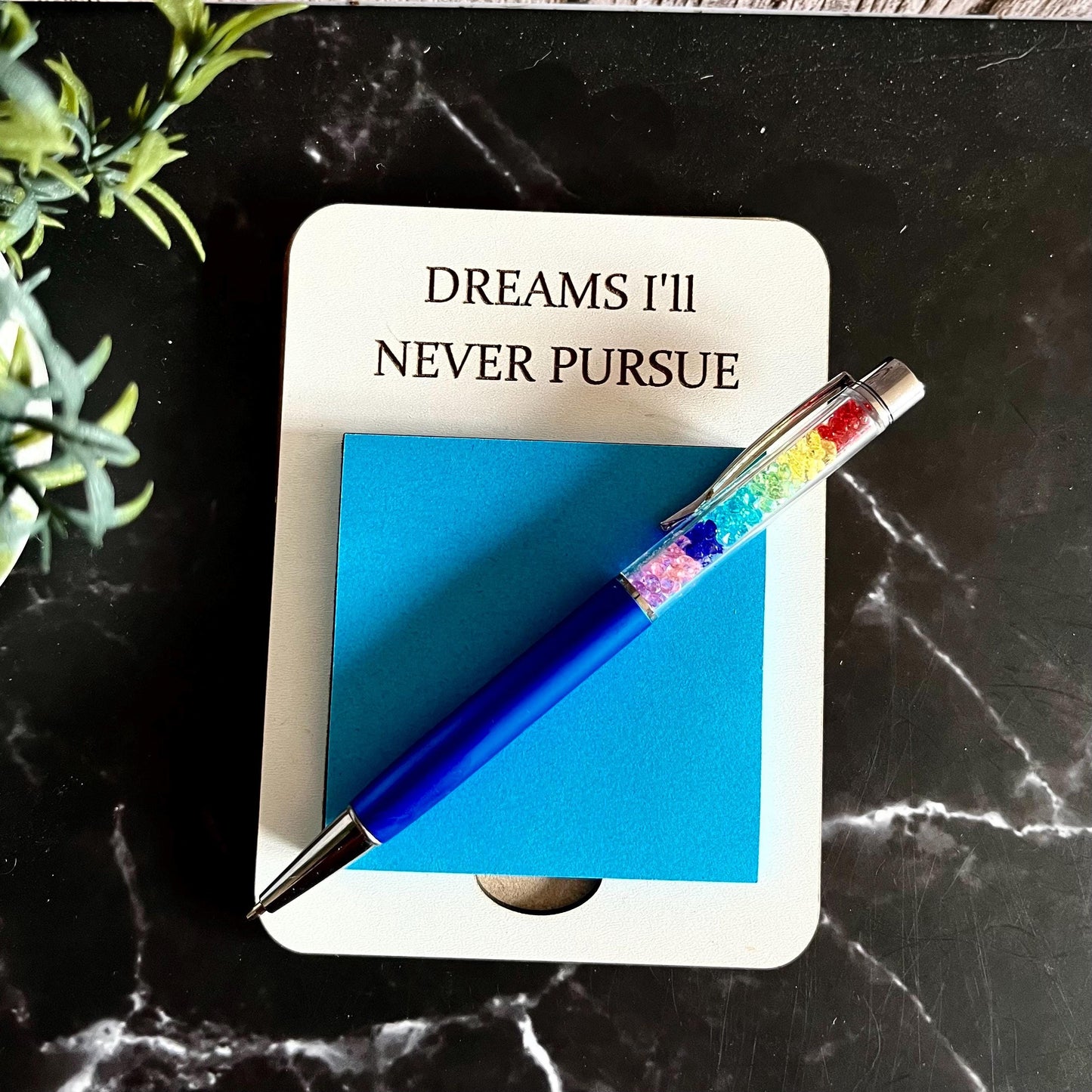 Funny Office Note Pad,  Wooden Sticky Note Holder: Post-it-Note Holder, Sarcastic Work Gift