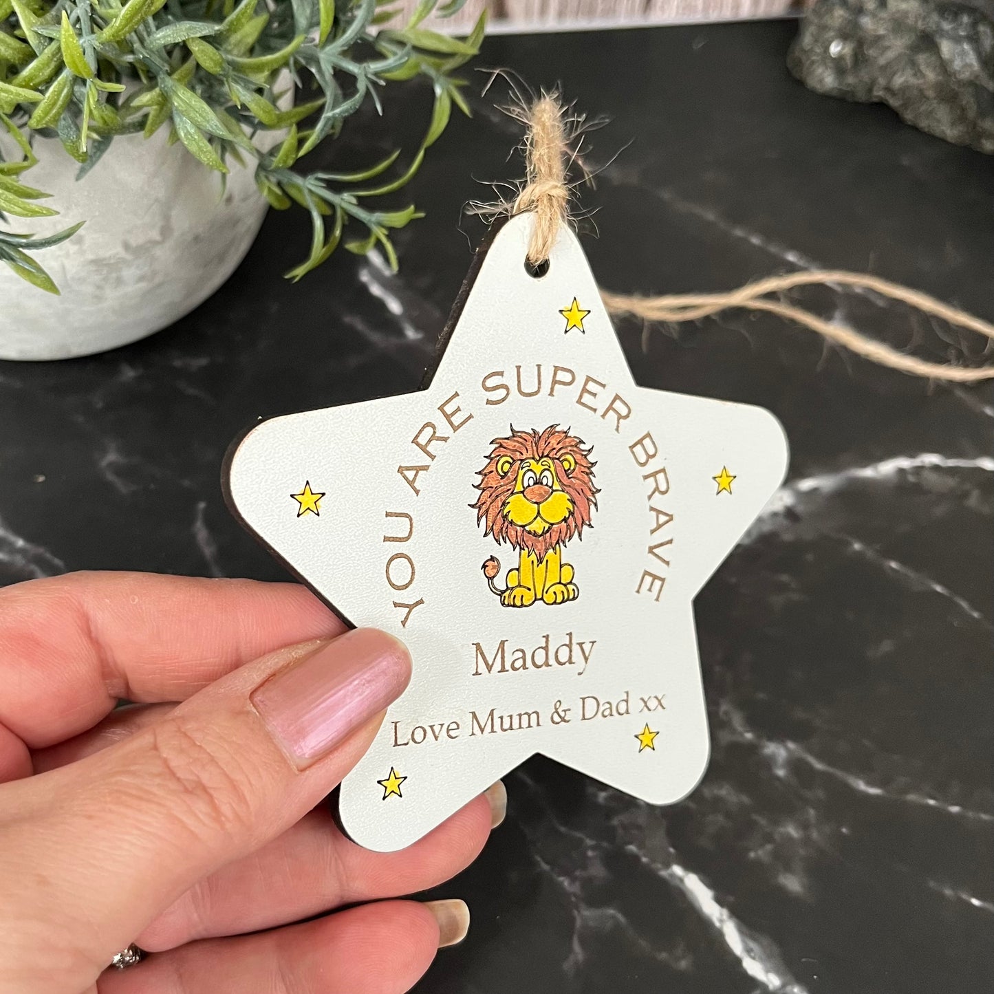 You Are Super Brave Personalised Star
