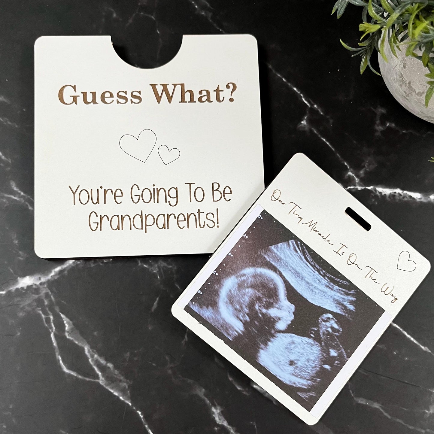 Grandparent Annoucement, New Baby Photo Box Frame, Baby Scan Photo Frame, Baby Bump Announcement, Pregnancy Gift