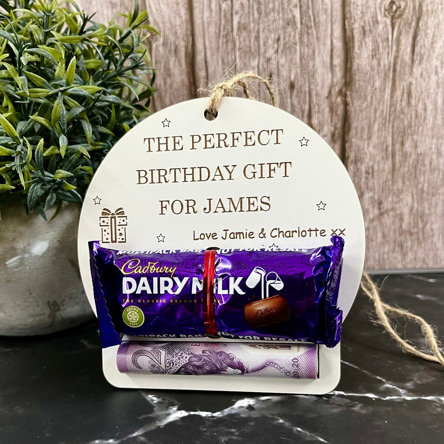 Personalised Birthday Chocolate & Money Holder: Cash Envelope, Children’s Gift
