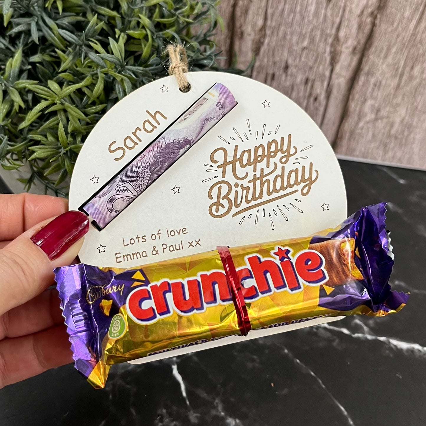 Personalised Birthday Chocolate & Money Holder: Cash Envelope, Children’s Gift