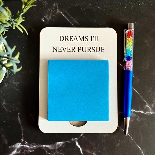 Funny Office Note Pad,  Wooden Sticky Note Holder: Post-it-Note Holder, Sarcastic Work Gift