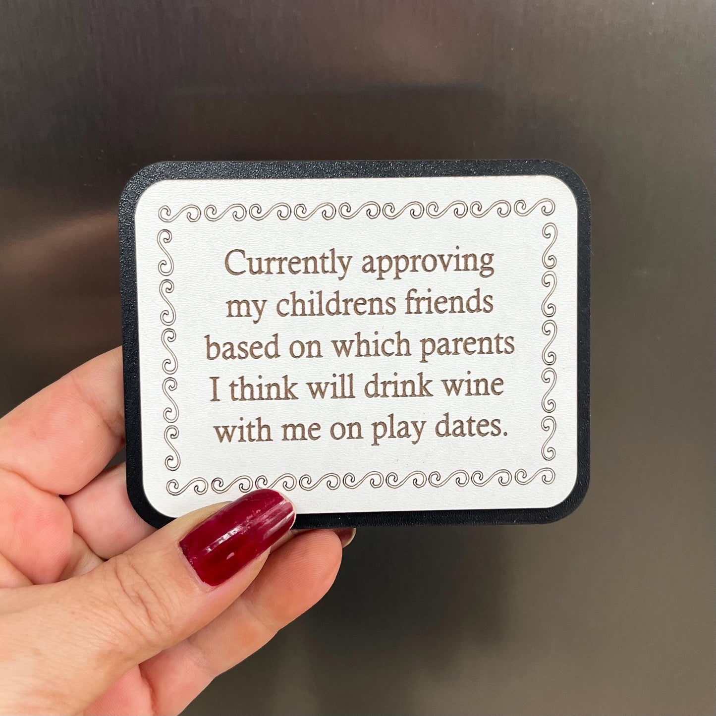 Funny Fridge Magnet: Wood Laser Engraved Quote, Funny Quote, Funny Mums Life Quote
