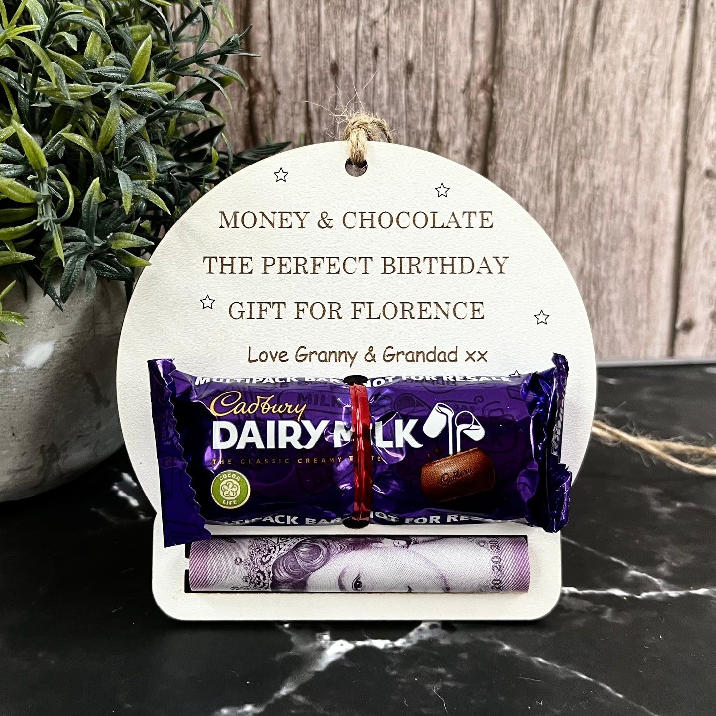Personalised Birthday Chocolate & Money Holder: Cash Envelope, Children’s Gift