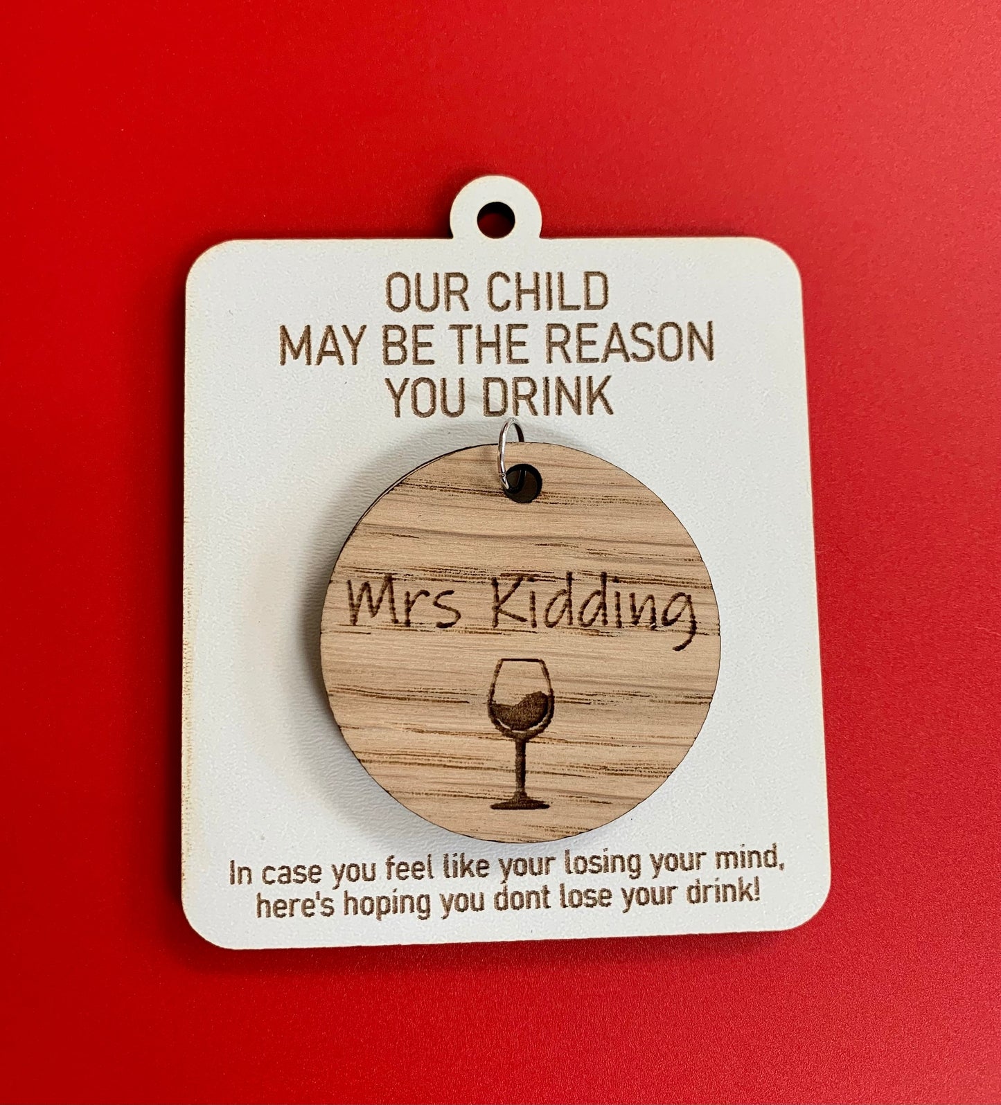 Teacher Wine Glass Charm & Bottle Tag Gift, Wine , Novelty Funny Cheeky Personalised Gift, Appreciation Gift, May Be The Reason You Drink,