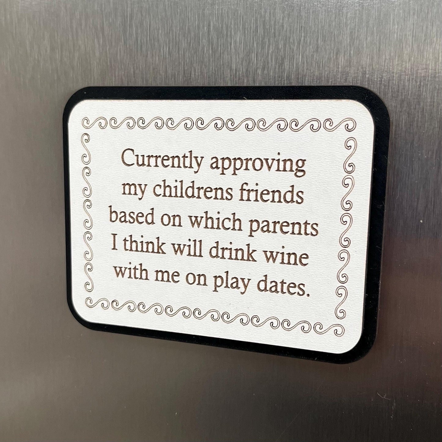 Funny Fridge Magnet: Wood Laser Engraved Quote, Funny Quote, Funny Mums Life Quote