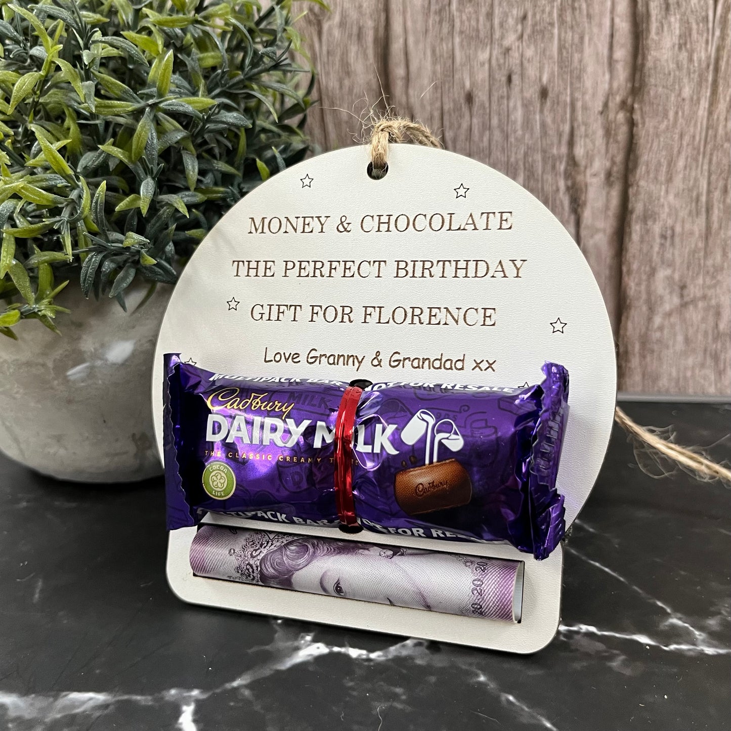 Personalised Birthday Chocolate & Money Holder: Cash Envelope, Children’s Gift