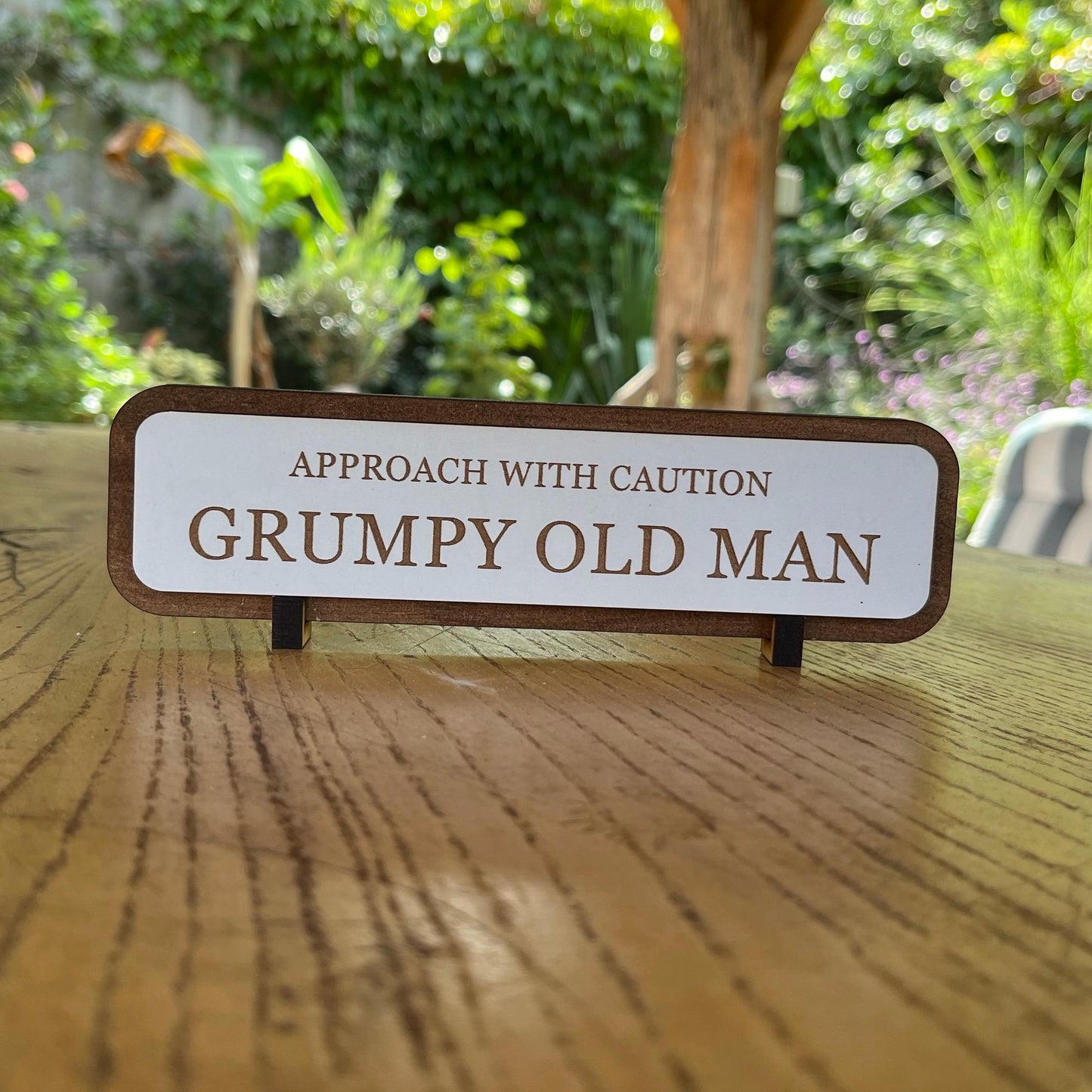 Approach With Caution Grumpy Old Man, Funny Woiden Sign, Wooden Plaque