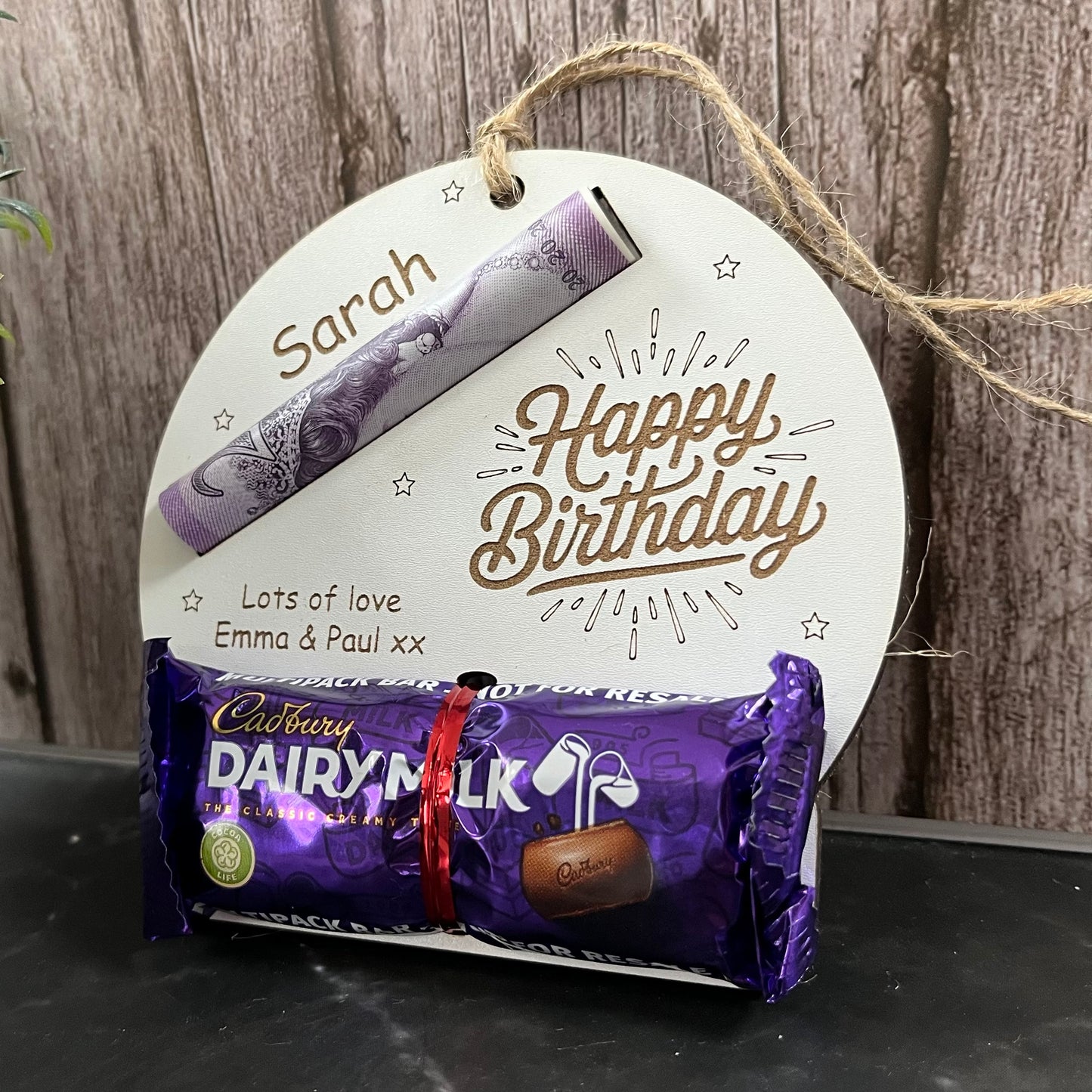 Personalised Birthday Chocolate & Money Holder: Cash Envelope, Children’s Gift