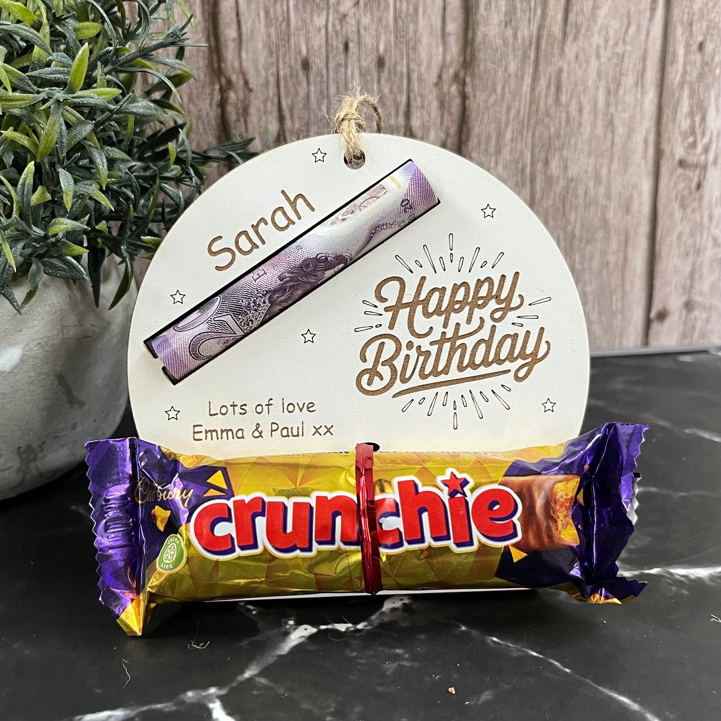 Personalised Birthday Chocolate & Money Holder: Cash Envelope, Children’s Gift