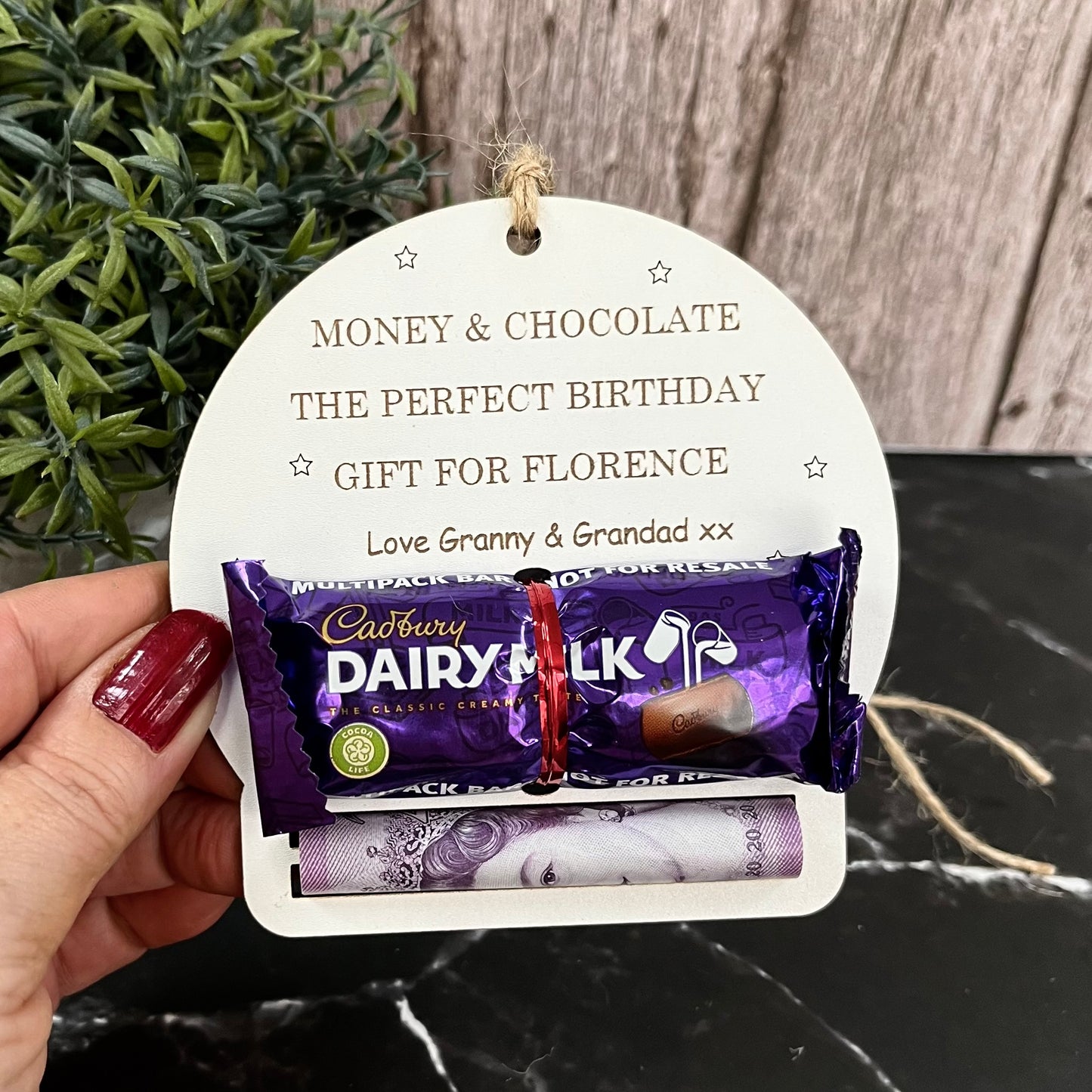 Personalised Birthday Chocolate & Money Holder: Cash Envelope, Children’s Gift