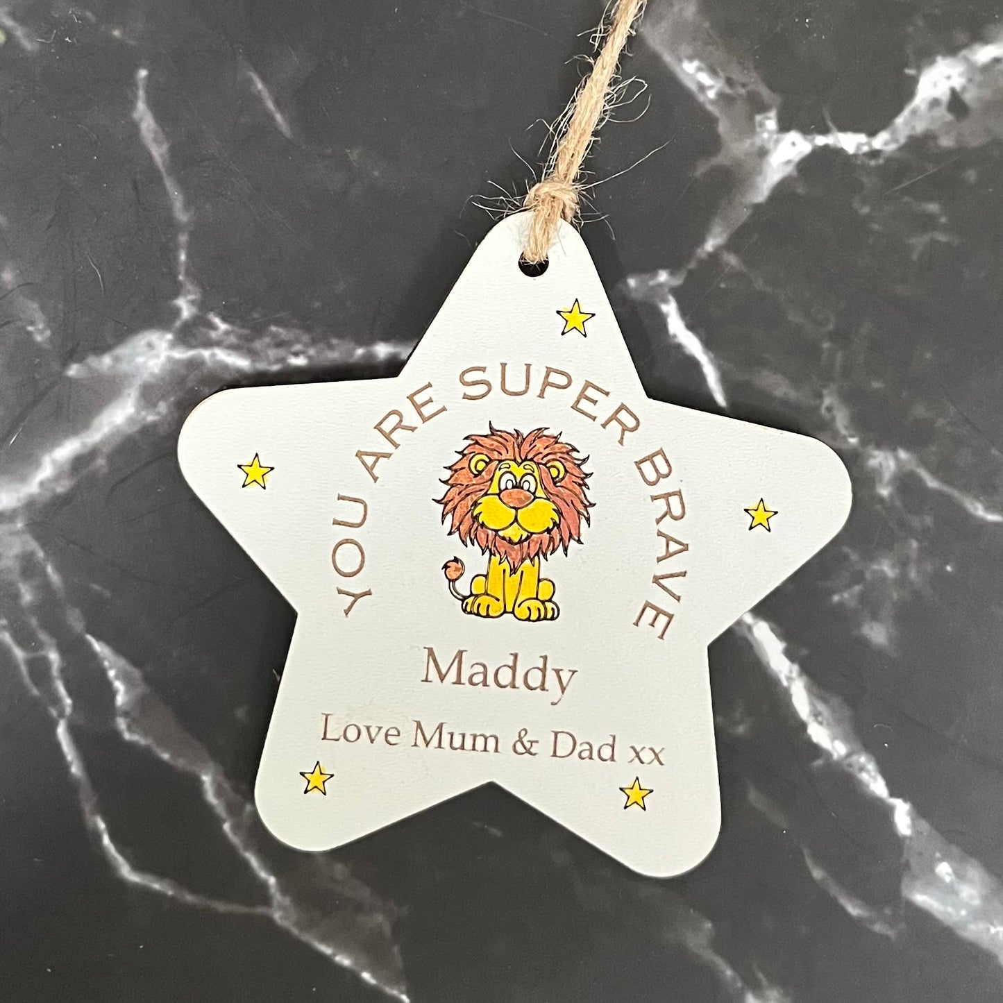 You Are Super Brave Personalised Star