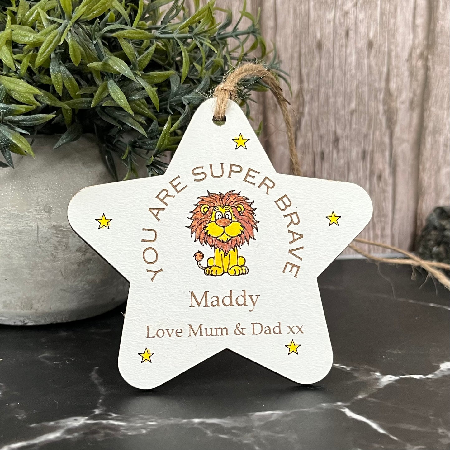 You Are Super Brave Personalised Star
