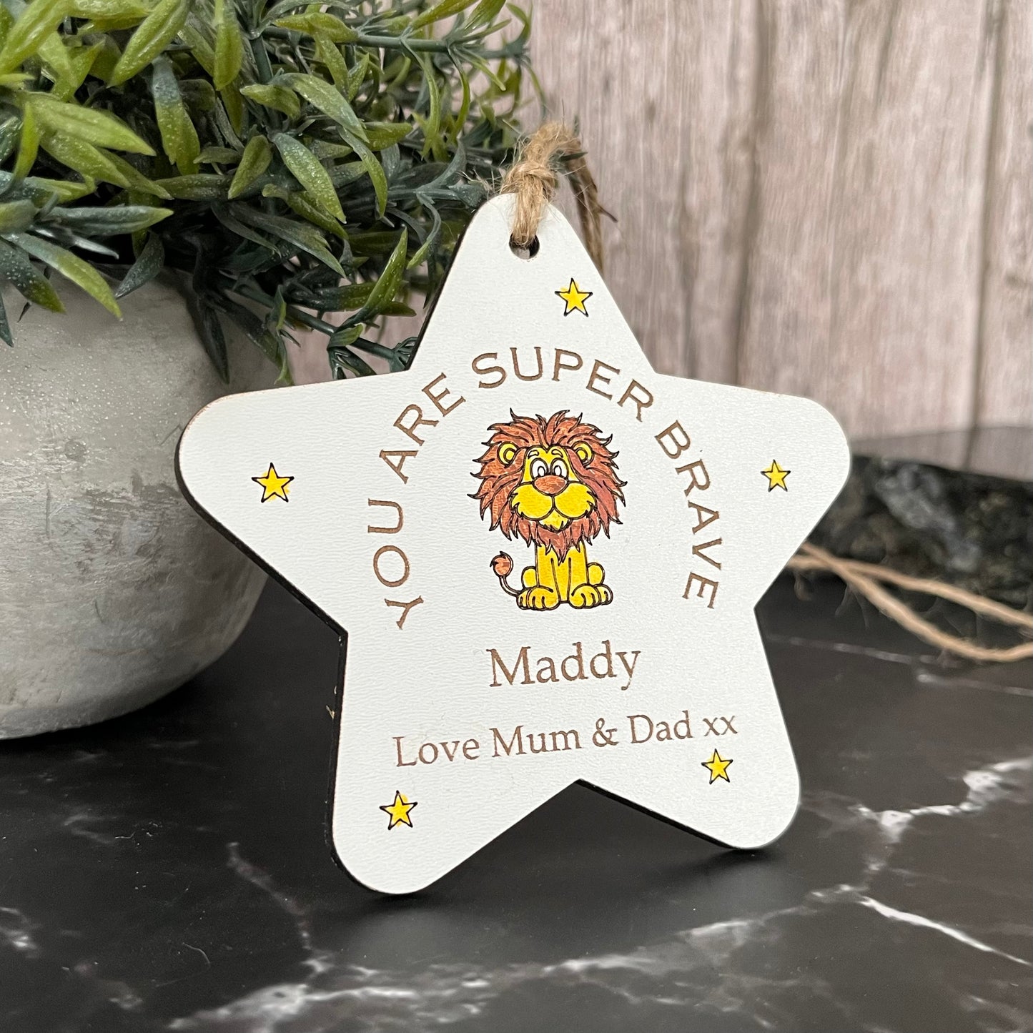 You Are Super Brave Personalised Star