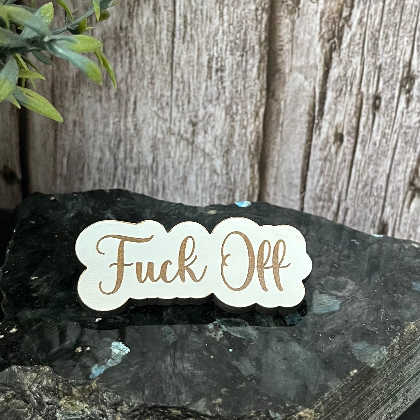 Funny Bag Badges, Pin Badge, Fuck Off