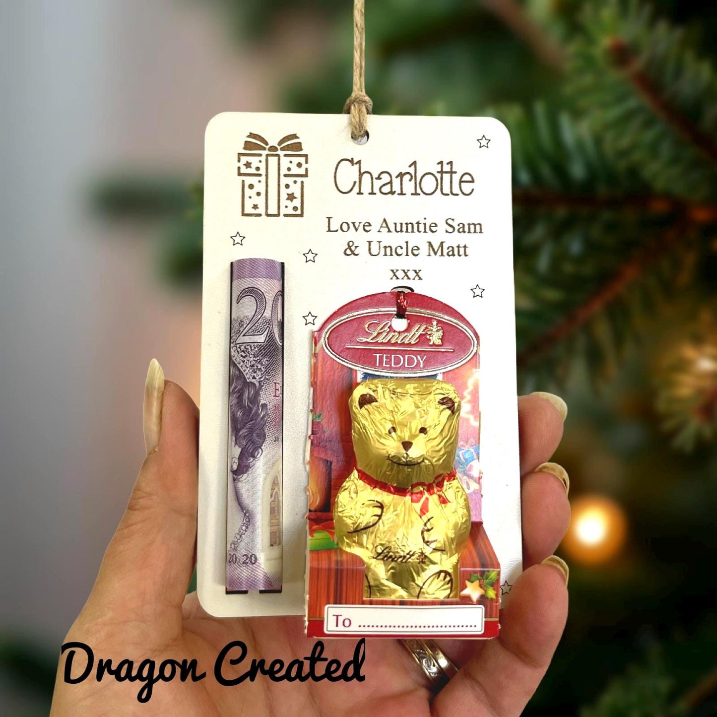 Christmas Money And Chocolate Holder, Envelope- Tree Ornament, Lindor Bear, Kinder Snowman