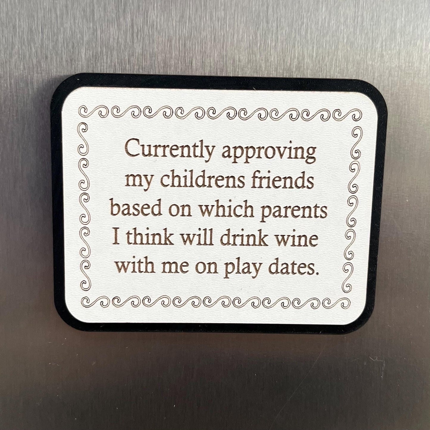 Funny Fridge Magnet: Wood Laser Engraved Quote, Funny Quote, Funny Mums Life Quote