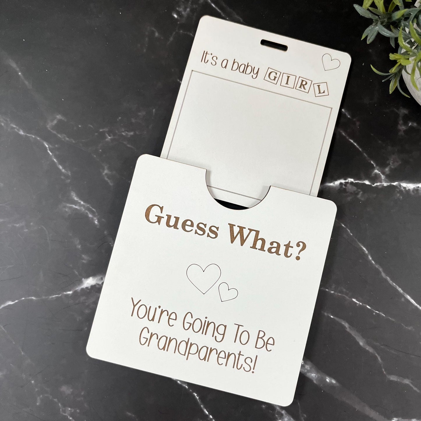 Grandparent Annoucement, New Baby Photo Box Frame, Baby Scan Photo Frame, Baby Bump Announcement, Pregnancy Gift