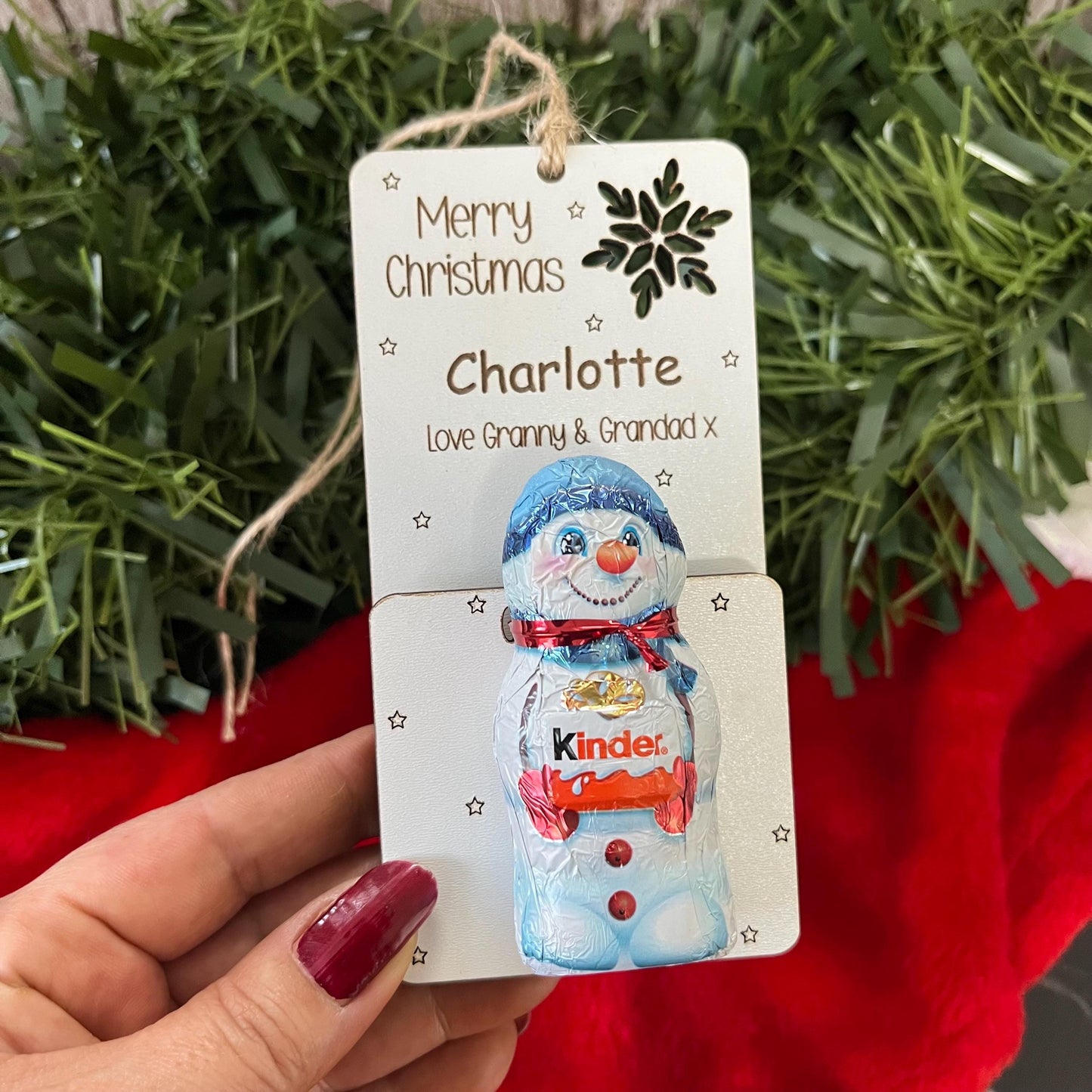 Gift Card Holder, Chocolate Holder, Voucher Holder, Xmas Money Envelope, Personalised Envelope