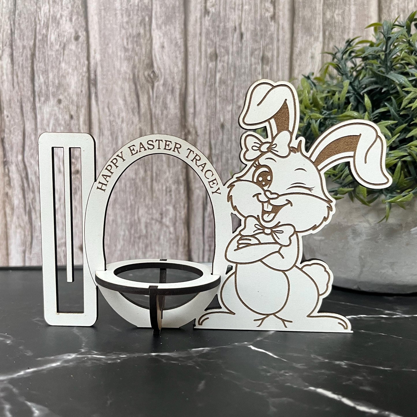 Easter Chocolate And Money Holder: Personalised Easter Envelope, Chocolate Table Stand, Cash Gift