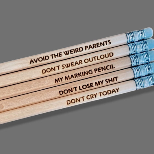 Funny Teacher Pencils: Mature Office Joke Gift Set