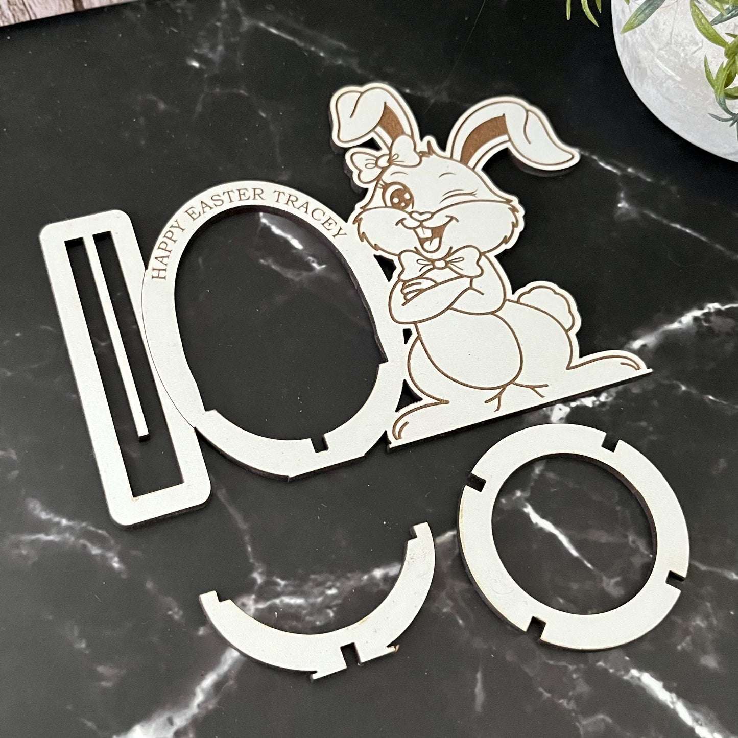 Easter Chocolate And Money Holder: Personalised Easter Envelope, Chocolate Table Stand, Cash Gift