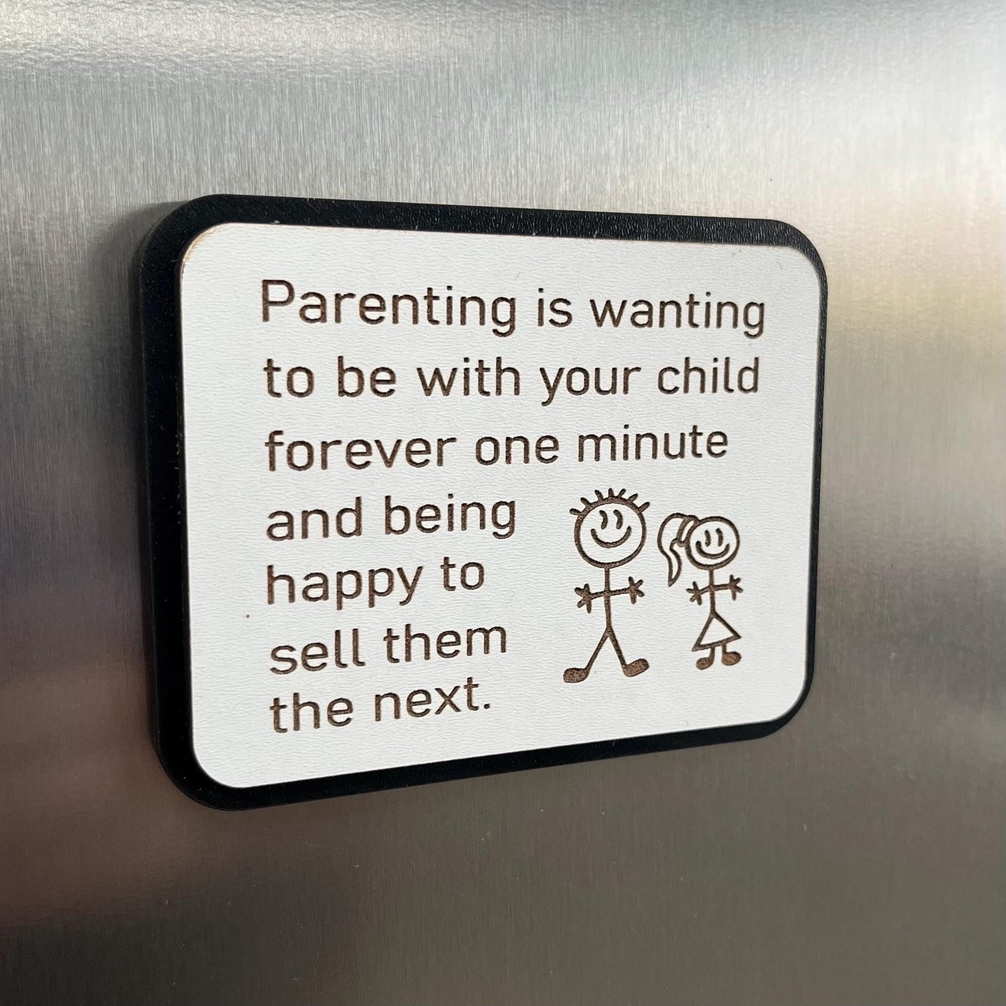 Funny Fridge Magnet: Wood Laser Engraved Quote, Funny Quote, Funny Mums Life Quote
