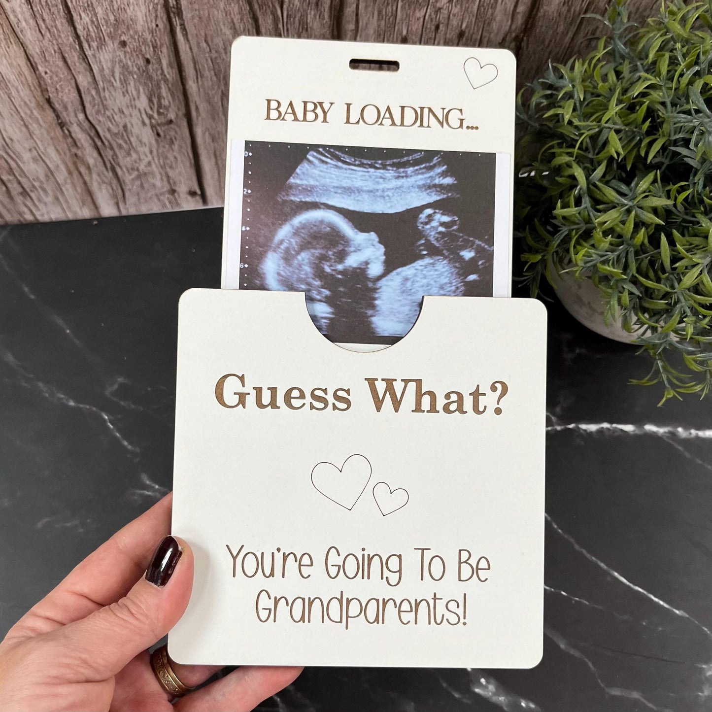Grandparent Annoucement, New Baby Photo Box Frame, Baby Scan Photo Frame, Baby Bump Announcement, Pregnancy Gift