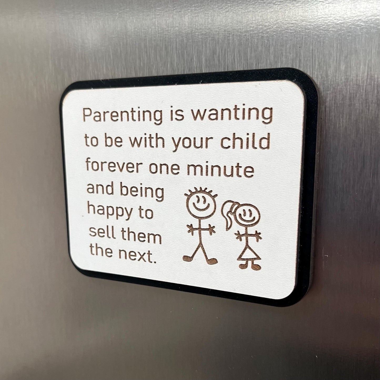 Funny Fridge Magnet: Wood Laser Engraved Quote, Funny Quote, Funny Mums Life Quote